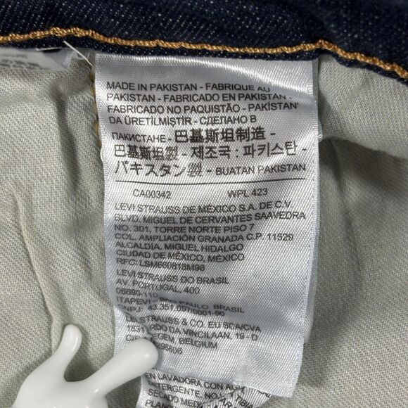 Levis 559 Relaxed Straight Jeans Men's 44x32 Blue Wash Stretch Denim - Picture 12 of 15